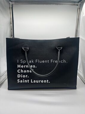 LA/TC Fluent French Tote Bag Designer Vegan Leather